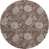 9' X 12' Merlot And Beige Floral Washable Area Rug With UV Protection