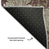 9' X 12' Merlot And Beige Floral Washable Area Rug With UV Protection