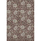 9' X 12' Merlot And Beige Floral Washable Area Rug With UV Protection