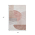 9' X 12' Copper Gray And Ivory Geometric Washable Area Rug With UV Protection