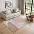 9' X 12' Copper Gray And Ivory Geometric Washable Area Rug With UV Protection