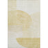 9' X 12' Gold And Ivory Geometric Washable Area Rug With UV Protection