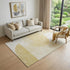 9' X 12' Gold And Ivory Geometric Washable Area Rug With UV Protection