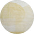9' X 12' Gold And Ivory Geometric Washable Area Rug With UV Protection