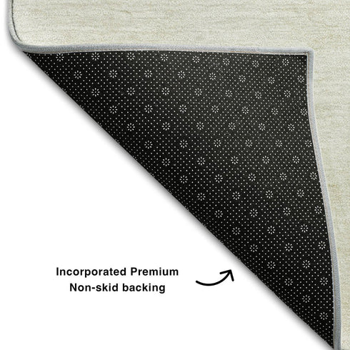 9' X 12' Gold And Ivory Geometric Washable Area Rug With UV Protection