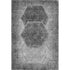 9' X 12' Gray And Silver Geometric Washable Area Rug With UV Protection