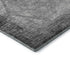 9' X 12' Gray And Silver Geometric Washable Area Rug With UV Protection