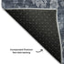 9' X 12' Blue And Ivory Floral Washable Area Rug With UV Protection