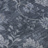 9' X 12' Blue And Ivory Floral Washable Area Rug With UV Protection