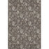 9' X 12' Chocolate And Beige Floral Washable Area Rug With UV Protection