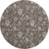 9' X 12' Chocolate And Beige Floral Washable Area Rug With UV Protection