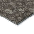 9' X 12' Chocolate And Beige Floral Washable Area Rug With UV Protection