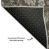 9' X 12' Chocolate And Beige Floral Washable Area Rug With UV Protection