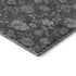 9' X 12' Gray And Silver Floral Washable Area Rug With UV Protection