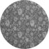 9' X 12' Gray And Silver Floral Washable Area Rug With UV Protection