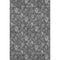 9' X 12' Gray And Silver Floral Washable Area Rug With UV Protection