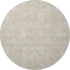 9' X 12' Beige And Ivory Floral Washable Area Rug With UV Protection