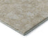 9' X 12' Beige And Ivory Floral Washable Area Rug With UV Protection