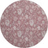 9' X 12' Blush And Ivory Floral Washable Area Rug With UV Protection