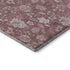 9' X 12' Blush And Ivory Floral Washable Area Rug With UV Protection