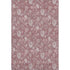 9' X 12' Blush And Ivory Floral Washable Area Rug With UV Protection