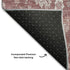 9' X 12' Blush And Ivory Floral Washable Area Rug With UV Protection