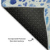 9' X 12' Navy Blue Ivory And Gray Abstract Washable Area Rug With UV Protection