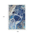 9' X 12' Navy Blue Ivory And Gray Abstract Washable Area Rug With UV Protection