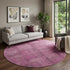 9' X 12' Blush And Gray Patchwork Washable Area Rug With UV Protection