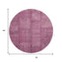 9' X 12' Blush And Gray Patchwork Washable Area Rug With UV Protection