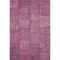 9' X 12' Blush And Gray Patchwork Washable Area Rug With UV Protection