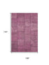 9' X 12' Blush And Gray Patchwork Washable Area Rug With UV Protection