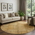 9' X 12' Copper And Gray Patchwork Washable Area Rug With UV Protection