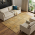 9' X 12' Copper And Gray Patchwork Washable Area Rug With UV Protection