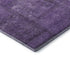 9' X 12' Purple And Gray Patchwork Washable Area Rug With UV Protection