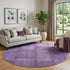 9' X 12' Purple And Gray Patchwork Washable Area Rug With UV Protection