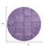 9' X 12' Purple And Gray Patchwork Washable Area Rug With UV Protection