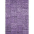 9' X 12' Purple And Gray Patchwork Washable Area Rug With UV Protection
