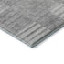 9' X 12' Silver And Gray Striped Washable Area Rug With UV Protection
