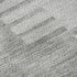 9' X 12' Silver And Gray Striped Washable Area Rug With UV Protection