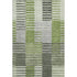 9' X 12' Green Ivory And Gray Striped Washable Area Rug With UV Protection