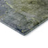 9' X 12' Olive Green And Gray Abstract Washable Area Rug With UV Protection