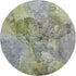 9' X 12' Olive Green And Gray Abstract Washable Area Rug With UV Protection