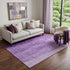 9' X 12' Purple And Ivory Ombre Washable Area Rug With UV Protection