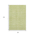 9' X 12' Artichoke Green And Ivory Floral Washable Area Rug With UV Protection