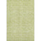 9' X 12' Artichoke Green And Ivory Floral Washable Area Rug With UV Protection