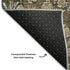 9' X 12' Brown And Ivory Floral Washable Area Rug With UV Protection