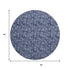 9' X 12' Navy Blue And Ivory Floral Washable Area Rug With UV Protection