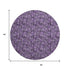 9' X 12' Purple And Ivory Floral Washable Area Rug With UV Protection
