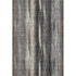 9' X 12' Brown Gray And Ivory Striped Washable Area Rug With UV Protection